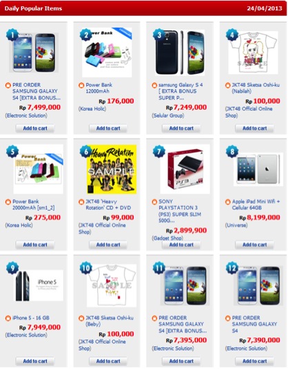 i}TjRakuten Belanja OnlineiyVChlVAjł̃fC[lCiLOi2013N424_jgbv10̂4ʁA6ʁA10ʂ3_JKT48֘Ȁi