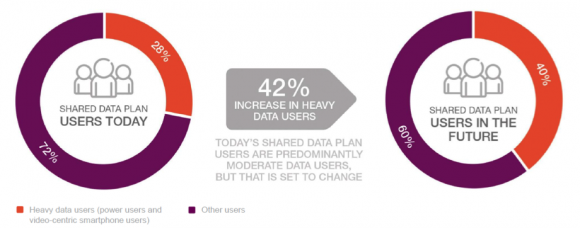 【図3】データシェアプランに加入しているヘビー/ライトユーザーの割合