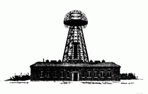 【図1】：テスラが建設したウォーデンクリフ・タワー　 （出典：https://www.teslasciencecenter.org/wardenclyffe/）