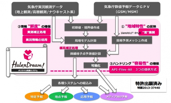 オリジナル気象システム「HalexDream!」 （出所：ハレックス社）