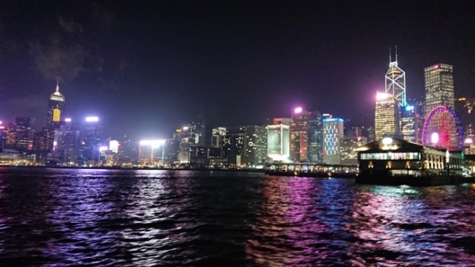 Star Ferryから見た香港の夜景