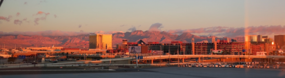 Las Vegas 空港から見た市街地
