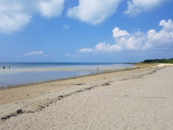 「はいむるぶし」のプライベートビーチ(小浜島)