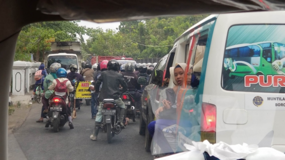 ジョグジャカルタの渋滞