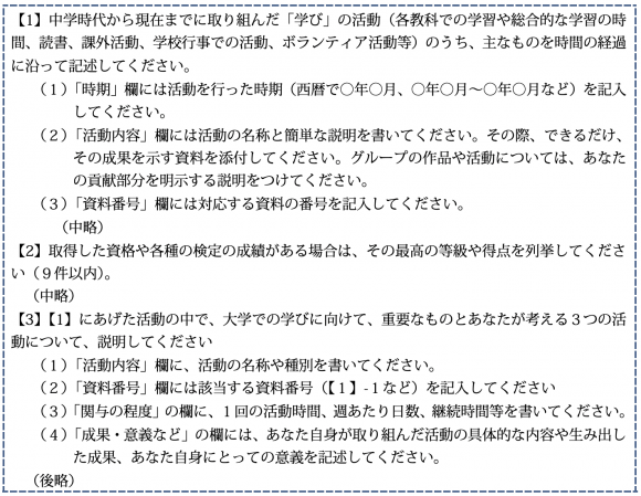 京都大学が求める学びの報告書