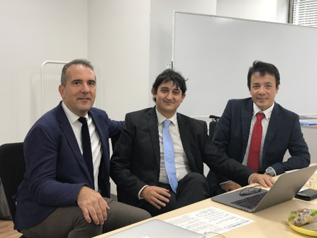 （左）Cognitive Technology社CEO Massimiliano Delsante氏 （中）同VP Sales and Marketing Stefano Pedrazzi氏 （右）ハートコア社CEO神野純孝氏