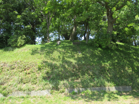 秋葉山で最古の3号墳(木々の中)
