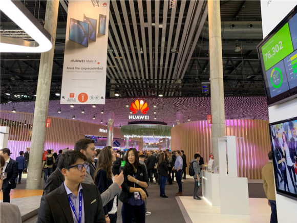 MWC会場の様子（Huawei、Hall 1、MWC2019）