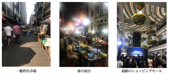 【写真5】ヤンゴン市民のショッピング事情