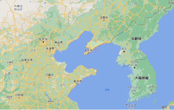 【図1】大連市の地理的な位置