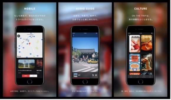 【図3】オーディオトラベルガイド「ON THE TRIP」イメージ図