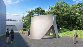 【図8】大林組の3Dプリンターの建築物 外観完成予想図