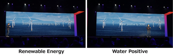 【写真3】AWS社のSustainabilityへの取り組み