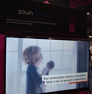 【写真1】Zoundreamの泣き声翻訳アプリ (出典:文中掲載の写真はすべて筆者撮影)