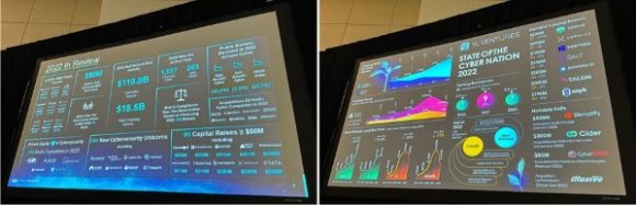 【写真2】投資家目線の2022年のセキュリティトレンド(出典：筆者撮影)