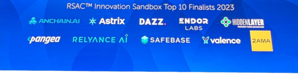 【写真4】RSAC Innovation SandboxのFinalists (出典：筆者撮影)