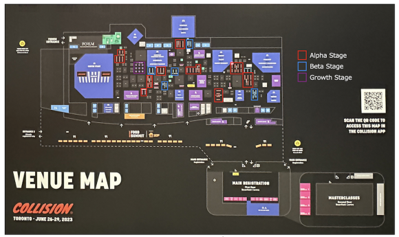 【写真4】Collision 2023会場マップ