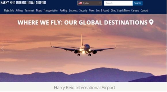 【図1】名称変更に気付かなかった「ハリー・リード国際空港」