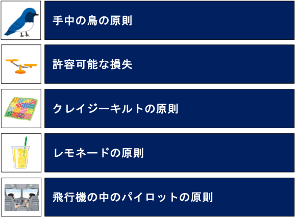 【図1】エフェクチュエーションの5つの原則