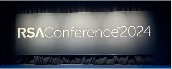 Keynote会場に設置されたRSAC 2024のロゴ