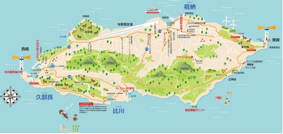 【図2】与那国島の地図