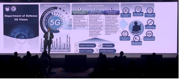 【写真6】基調講演：DoD、ネットワーク戦略を発表