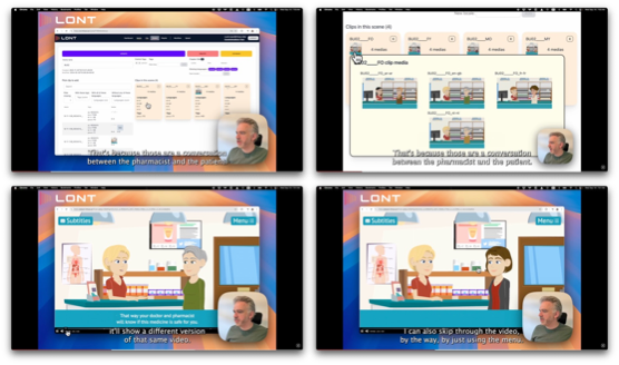 図13. Lont社のDashboardと生成した動画コンテンツ(出典: Lont社)