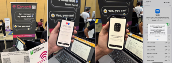 図15. Airbnbを想定したCleferFi社のデモの様子