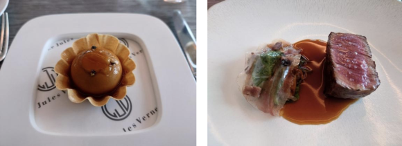 【写真8、9】美しいランチ