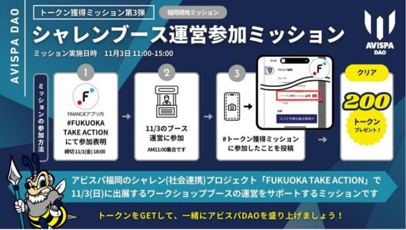 【図3】アビスパDAOのトークン獲得ミッション