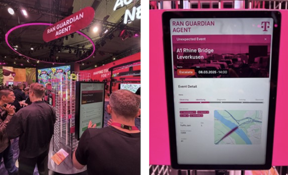 【写真6】自律型ネットワーク技術「RAN Guardian Agent」の展示